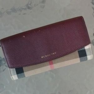 Burberry Nova Check Mahogany Wallet